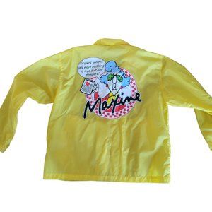 Maxine Gripers Unite Official Club Yellow Windbreaker Rain Jacket Adult Size XL